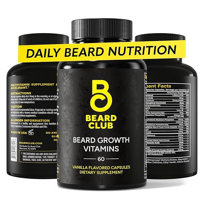 Beard Growth Vitamins